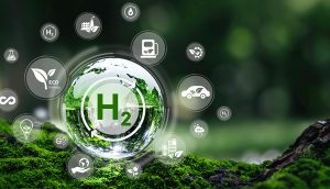 Is on-site hydrogen production, storage and use as a fuel, a viable carbon-cutting energy option for data centres?